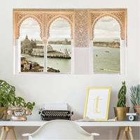 Bilderwelten 3D Wandtattoo Verzierte Fenster Lagune von Venedig