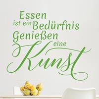 Bilderwelten Wandtattoo Küchenspruch Genuß ist Kunst