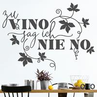 Bilderwelten Wandtattoo Zu Vino sag ich nie no