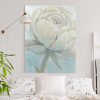 Bilderwelten Leinwandbild Blumen - Hochformat Englische Rose Pastell