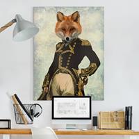 Bilderwelten Leinwandbild Tiere - Hochformat Tierportrait - Fuchsadmiral