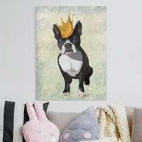 Bilderwelten Leinwandbild Tiere - Hochformat Tierportrait - Terrierkönig