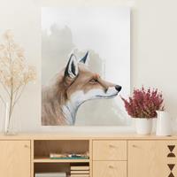 Bilderwelten Leinwandbild Tiere - Hochformat Waldfreunde - Fuchs