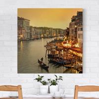 Bilderwelten Leinwandbild Architektur & Skyline - Quadrat Großer Kanal von Venedig