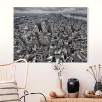 Bilderwelten Leinwandbild New York - Querformat Blick über Manhattan