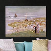 Bilderwelten Leinwandbild Kunstdruck - Querformat Max Liebermann - Der Strand
