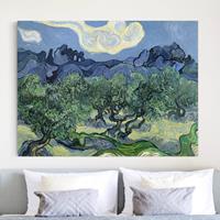 Bilderwelten Leinwandbild Kunstdruck - Querformat Vincent van Gogh - Olivenbäume