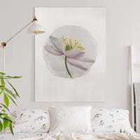 Bilderwelten Leinwandbild Blumen - Hochformat Wasserfarben - Nemorosa