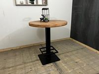 Het Steigerhouthuis Steigerhouten Bartafel Rond Industrieel - 130 x 100 cm