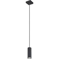 Globo Industriële hanglamp Robby - L:9cm - GU10 - Metaal - Zwart