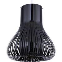 Globo Industriële hanglamp Vilalba - L:35cm - E27 - Kunststof - Zwart