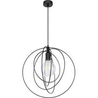 Globo Industriële hanglamp Sarini - L:42cm - E27 - Metaal - Zwart