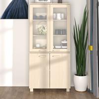 VidaXL Highboard Massivholz Kiefer Honigbraun 