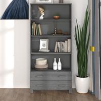 VidaXL Highboard Massivholz Kiefer Dunkelgrau 