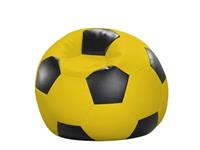 Linke Licardo Fußball-Sitzball Kunstleder gelb/schwarz Ø 90 cm Sitzsäcke schwarz/gelb