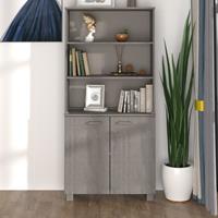 VidaXL Highboard Massivholz Kiefer Hellgrau 