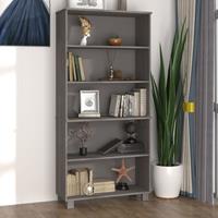 VidaXL Highboard Massivholz Kiefer Hellgrau 