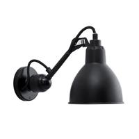 Lampe Gras N304 Wandlamp Mat Zwart Hardwired