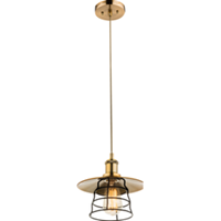 Globo Klassieke hanglamp Viejo - L:22cm - E27 - Metaal - Brons