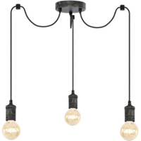 Globo Moderne hanglamp Ottilie - L:cm - E27 - Metaal - Grijs
