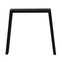 Furniture Legs Europe Zwarte stalen trapezium tafelpoot voor buiten 72 cm (koker 10 x 4)