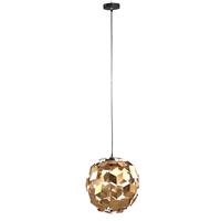Ptmd Collection Wudy Ronde Hanglamp  H43 x Ø42 cm  Ijzer  Goud