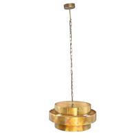 Ptmd Collection Zanth Ronde Hanglamp  H133 x Ø52 cm  Metaal  Goud