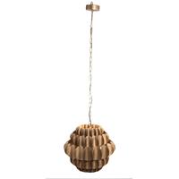 Ptmd Collection Grevo Ronde Hanglamp  H143 x Ø46 cm  Metaal  Goud