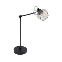 Bussandri Vintage Tafellamp - Metaal - Vintage - E14 - L:15cm - Voor Binnen - Woonkamer - Eetkamer - Slaapkamer - Tafellampen - Zwart