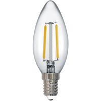 BES LED LED Lamp - Filament - Trion Kirza - E14 Fitting - 2W - Warm Wit-2700K - Transparant Helder - Glas