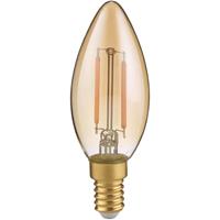BES LED LED Lamp - Filament - Trion Kirza - E14 Fitting - 2W - Warm Wit-2700K - Amber - Glas
