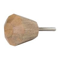 Xenos Meubelknop rond - hout - 4x4 cm