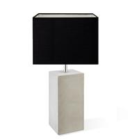 Light depot - tafellamp Pillar 43 beton & lampenkap Block 25 - zwart - Outlet