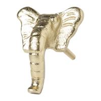 Xenos Deurknop olifant - goud - 4x6 cm