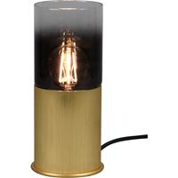 BES LED LED Tafellamp - Tafelverlichting - Trion Roba - E27 Fitting - Rond - Mat Goud - Aluminium