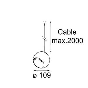 Modular Lighting Marbul Suspended Adjustable LED for Kompass GE MO 13481632 Zwart structuur