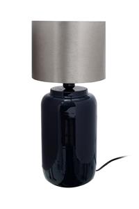 Kayoom Tischlampe Art Deco 625 Dunkelblau Silber