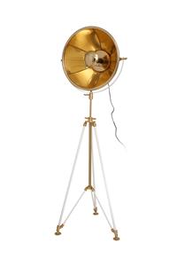 Kayoom Stehlampe Bowie 125 Beige Gold Weiß