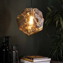 Hoyz Collection Hoyz - Hanglamp Rock Chromed - 1 Lamp - Grijs/Zwart - Industrieel