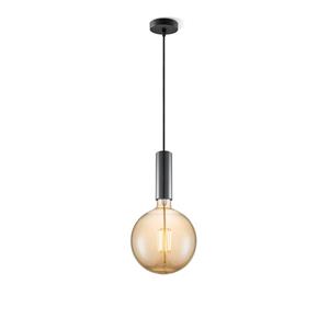 Home sweet home hanglamp Saga zwart Globe g180 - amber