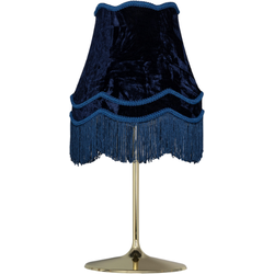 Bussandri Vintage Tafellamp - - Vintage - E27 - L:39,5cm - Voor Binnen - Woonkamer - Eetkamer - Slaapkamer - Tafellampen - Blauw