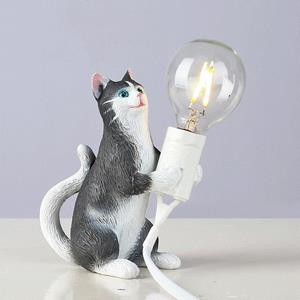 huismerk Cat Light Animal Table Lamp Mini Night Light Power Plug: EU Plug(Holding Baby)