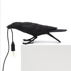 huismerk E12 LED Lucky Bird Wall Lamp Tafellamp voor slaapkamer Stijl:Zittafellamp stekker:EU Plug(Black)