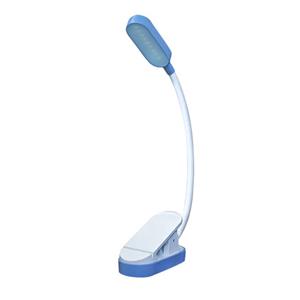 huismerk 9 LED's Mini Clip Desk Lamp USB Opladen Student Oogbescherming Leeslamp (blauw en wit)