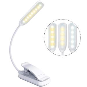 huismerk 8027-1 9 LEDs Reading Lamp Music Score Clip Light(White)