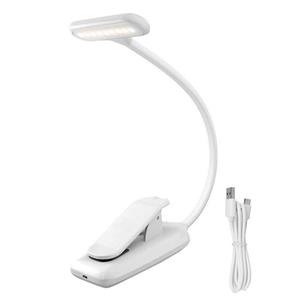 huismerk 8021 Mini Book Clip Licht LED Muziek Score Oogbescherming Leeslamp