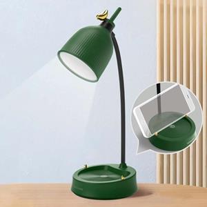 huismerk GIVELONG Forest Bird LED Touch Usb Tafellamp met mobiele telefoonhouder slaapkamer nachtlamp (GL363-4 Groen)