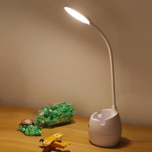 huismerk Oplaadbare 2500mAh Student Schrijven Reading Learning Desk Lamp met penhouder