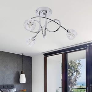 huismerk 15W G9 3-koppen Plafondlamp Woonkamer Eetkamer Eetkamer Slaapkamer Crystal Glazen Lampen Kroonluchter zonder lichtbron