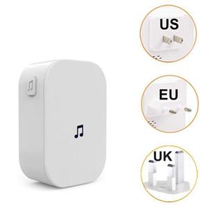 huismerk Draadloze WiFi deurbel jingle machine intelligente deurbel voice intercom bel plug standaard: EU Plug (Wit)